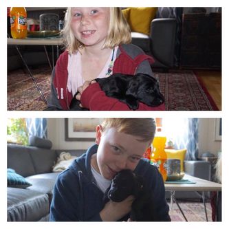 Andrea og Christian med guttan
